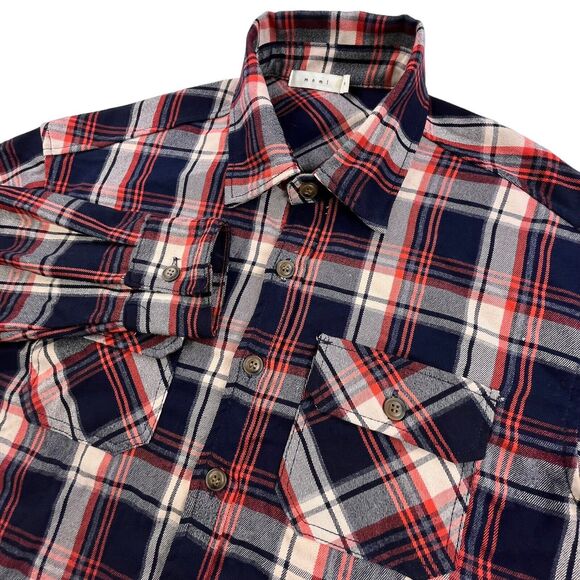MNML Other - MNML Plaid Flannel Shirt Mens Small Double Pockets Button Up Outdoor Stretch